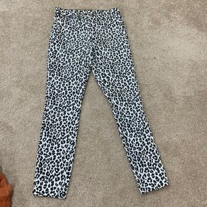 leopard print skinny jeans